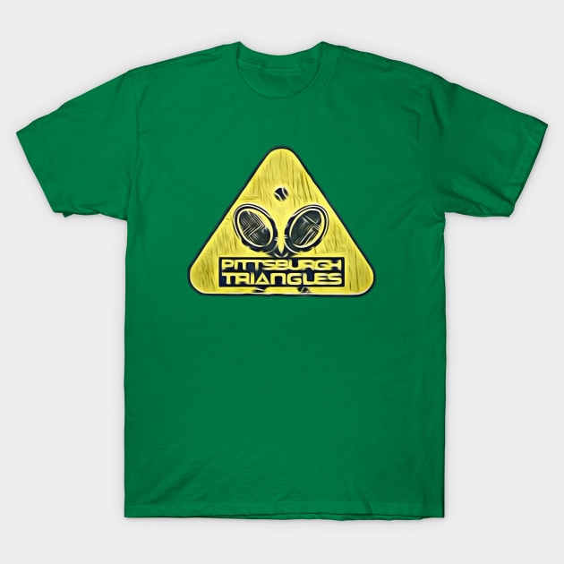 Pittsburgh Triangles Tennis T-Shirt by Kitta’s Shop